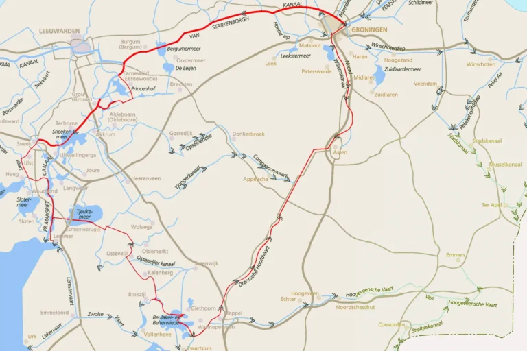 Routenkarte von 4 Provinzen Route